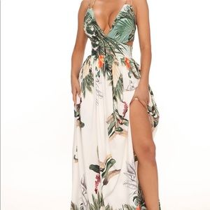 Fashion Nova Tropical Dress SMALL